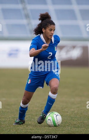 Sara Gama (ITA), APRIL 7, 2013 - Football / Soccer : International Friendly match between Austria 1-3 Italy at Jacques Lemans Arena Stadium in Sankt Veit an der Glan, Austria. (Photo by Maurizio Borsari/AFLO) Stock Photo