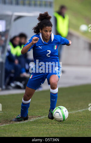 Sara Gama (ITA), APRIL 7, 2013 - Football / Soccer : International Friendly match between Austria 1-3 Italy at Jacques Lemans Arena Stadium in Sankt Veit an der Glan, Austria. (Photo by Maurizio Borsari/AFLO) Stock Photo