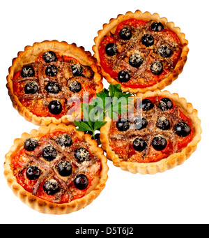 MINI PIZZA TARTLETS Stock Photo