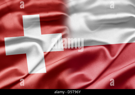 Switzerland and Poland Stock Photo