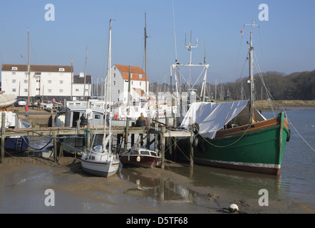 woodbridge on the banks of the river deben in suffolk Stock Photo