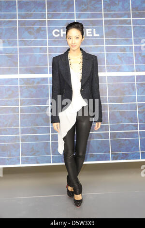 Taiwanese actress Lun-Mei Guey arrives for Chanels spring/summer 2013 collection show during 'Paris fashion week ready to wear' Spring/Summer 2013 in Paris, France, 02 October 2012. The fashion week runs from 25 September to 03 October. Photo: Hendrik Ballhausen Stock Photo