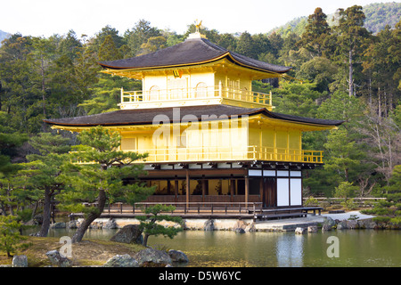 Golden Pavilion Kinkakuji Temple in Kyoto. Japan Stock Photo