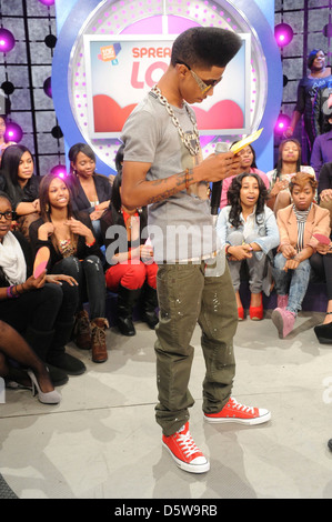 Lil Twist Celebrities appear on BET's '106 and Park' New York City, USA - 14.02.12 Stock Photo