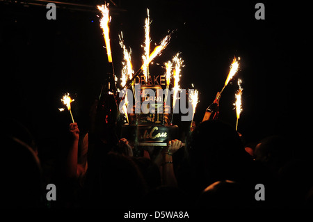 Atmosphere Drake attends Club Paradise Tour After Party at Rush nightclub Miami, Florida - 14.02.12  Johnny Stock Photo