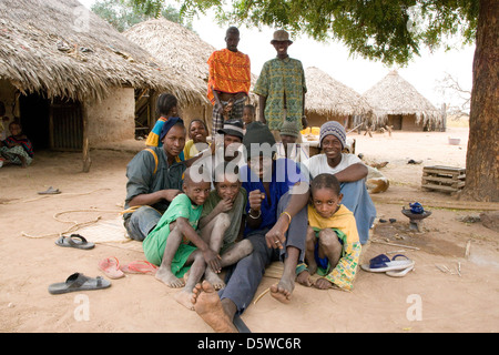 Gambia: Sambel Kunda village Stock Photo