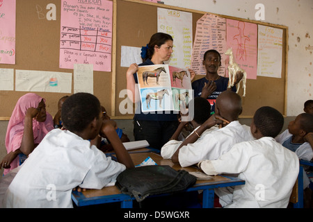 Gambia: Sambel Kunda village school Stock Photo