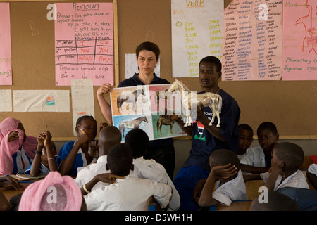 Gambia: Sambel Kunda village school Stock Photo