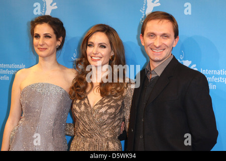 Goran Kostic and Zana Marjanovic attend the In the land of blood and  honey photocall for the 62nd Berlin International Film Festival, in  Berlin, Germany, 11 February 2012. The 62nd Berlinale takes