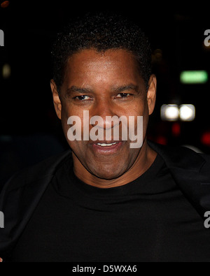 Denzel Washington Celebrities arrive at the Ed Sullivan Theater for ...