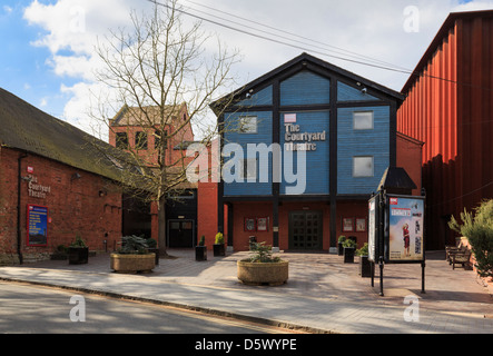 The Courtyard Theatre is part of Royal Shakespeare Company in Stratford-upon-Avon, Warwickshire, England, UK, Britain Stock Photo