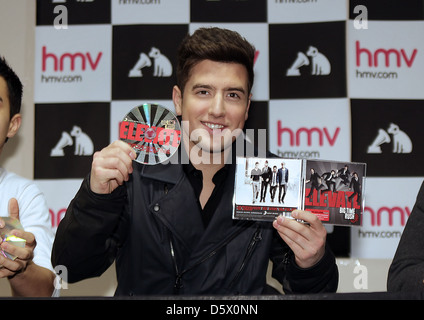 Logan Henderson Big Time Rush Meets Fans and Sign Copies of Their New Album 'Elevate' Manchester, UK - 06.02.12 Stock Photo