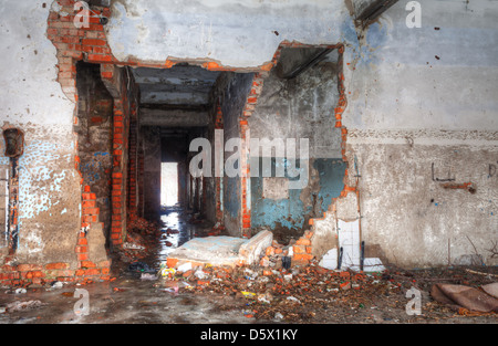 High Dynamic Range Image of an Abandoned building Stock Photo