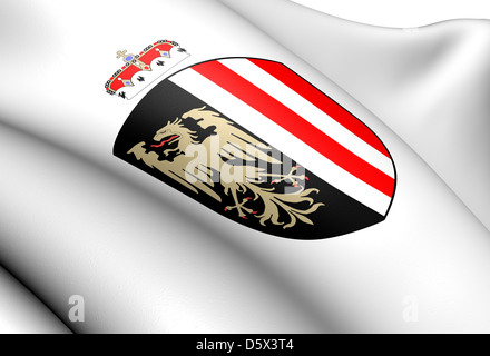 Upper Austria Coat of Arms. Close Up. Stock Photo