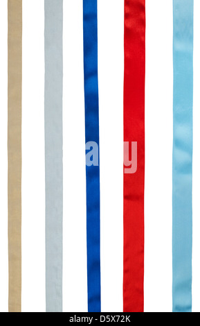 colorful ribbons isolated on the white background Stock Photo - Alamy