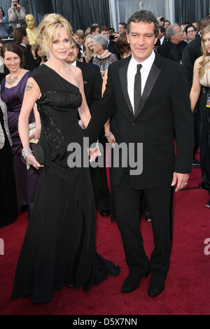 Melanie Griffith, Antonio Banderas 84th Annual Academy Awards (Oscars) held at the Kodak Theatre - Arrivals Los Angeles, Stock Photo