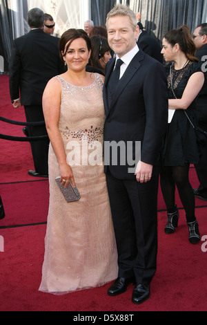 Kenneth Branagh and Lindsay Brunnock 84th Annual Academy Awards (Oscars) held the Kodak Theatre - Arrivals Los Angeles, Stock Photo