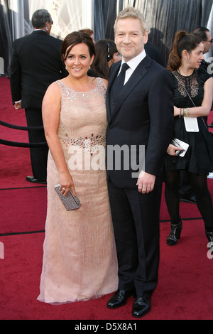 Kenneth Branagh and Lindsay Brunnock 84th Annual Academy Awards (Oscars) held at the Kodak Theatre - Arrivals Los Angeles, Stock Photo