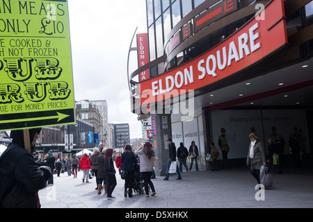 Eldon Square Shopping Centre Newcastle Upon Tyne Stock Photo