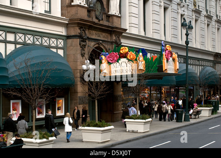 Macy's Flower shop in New York. Stock Photo