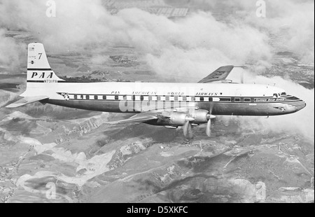 Douglas DC-4 of Pan American World Airways with its crew