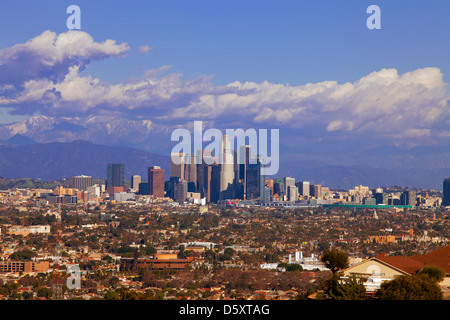 Los Angeles Skyline (2012), San Gabriel Mountains, California Stock Photo