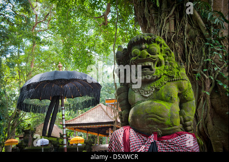 Statue of Balinese demon in Ubud Stock Photo