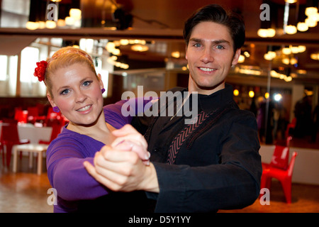 Maite Kelly and professional dancer Christian Polanc ...