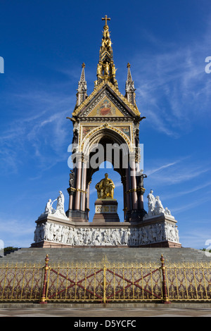 The Albert Memorial in Kensington Gardens Stock Photo