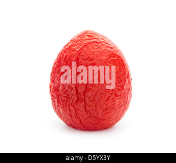 old rotten tomato isolated on white background Stock Photo