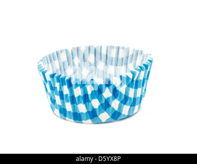 empty baking cups isolated on white background Stock Photo