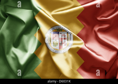 Flag of Los Angeles, California Stock Photo