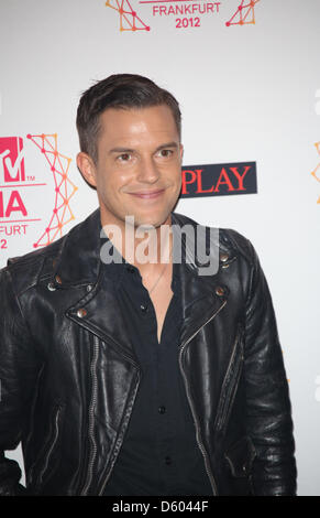 Great American Singer Brandon Flowers Black Motorcycle Leather Jacket