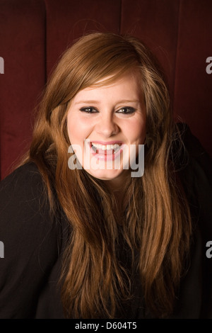 Singer Adele Adkins photographed at the Dive Bar, Soho London, England. Stock Photo