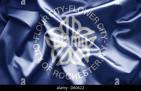 Flag of Rochester, New York Stock Photo