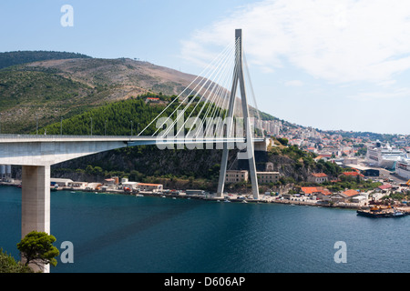 Bridge and port in Dubrovnik Stock Photo