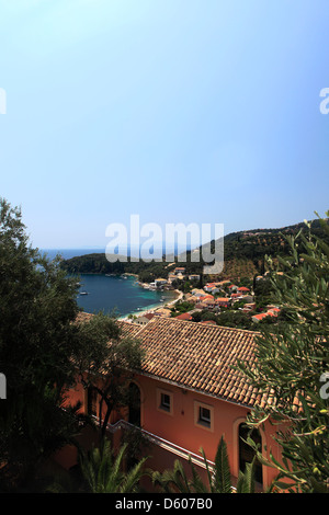 View of Kalami resort, Corfu Island, Greece, Europe Stock Photo