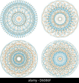 money blue round grunge vintage ribbon stamp Stock Photo - Alamy