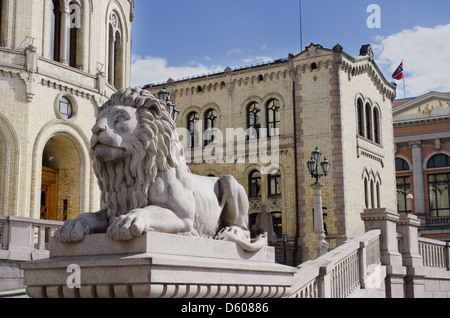 Norwegian parliament Storting in Oslo Stock Photo