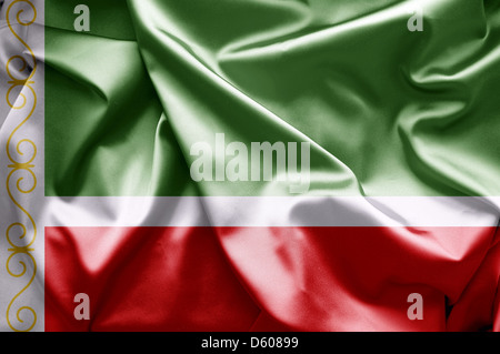 Flag of Chechen (Russia) Stock Photo