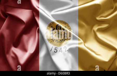 Flag of San Diego, California Stock Photo