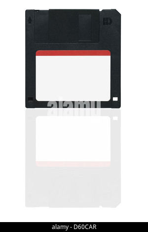 Blank floppy disk on white background Stock Photo