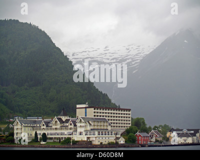 The Kviknes Hotel in Balestrand,Norway Stock Photo