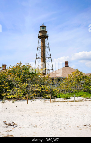 Sanibel Island Lighthouse nr Fort Myers in Florida Stock Photo