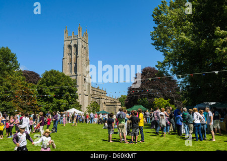 Summer fair in the village of Wrington, North Somerset, England. Stock Photo