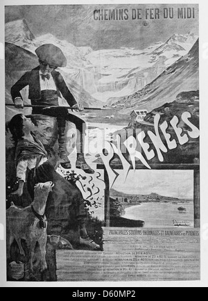 Les affiches illustrées (1886-1895) Ouvrage orné de 64 [i.e. 72] lithographies en couleur et de cent deux reproductions en noir et en couleur d'après les affiches originales des meilleurs artistes (1896) Stock Photo