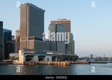 South Port, Docks of the Staten Island Ferries, New York, United States of America, USA Stock Photo