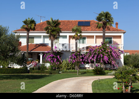 Luxury mediterranean style house Stock Photo