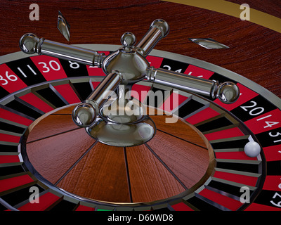 Roulette game, illustration, 3d Stock Photo