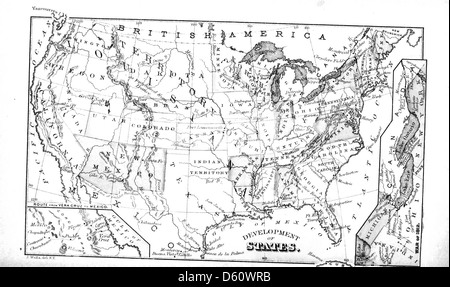 A brief history of the United States (1872) Stock Photo